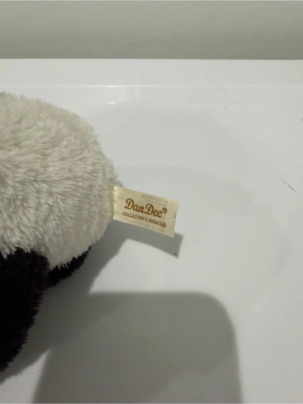 Plush Panda Pet Toy with Red Heart